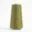 Olive green thread spool on white background