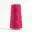 Pink sewing thread cone on white background