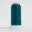 Teal sewing thread spool on white background