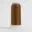 Brown thread spool on white background