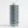 Gray sewing thread spool on white background