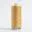 golden sewing thread spool on white