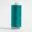 Teal spool of thread on white background